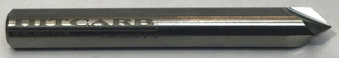 25-90D3 HITCARB 1/4" Diameter x 90° x 3 Flute Sharp Point Chamfer Mill