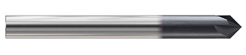E5I56016. YG0 x 1/4 x .125 x 2-1/2(90?) YGBASIX 4 Flutes  0deg. Helix Chamfer Mill(90?)