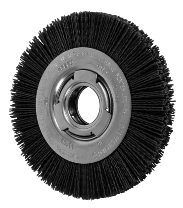 8" M-BRAD® WF Wheel Brush - 2" A.H.,  .040 SiC - 120 Grit