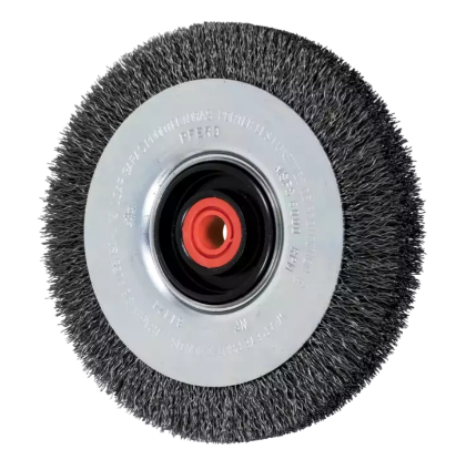 8" EZmount® Wire Wheel .014 CS - 5/8, 3/4, 1, 2 A.H.