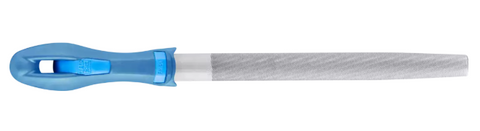 8" Half Round File - DIY Packaged - Bastard Cut, with Handle