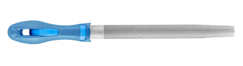 8" Half Round File - DIY Packaged - Smooth Cut, with Handle