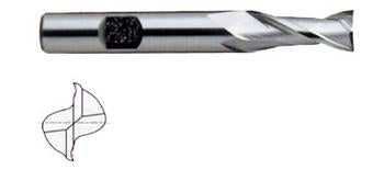 01301CC 5/16 x 3/8 x 9/16 x 2-5/16 2 FLUTE REGULAR LENGTH SE TICN COATED 8% COBALT End Mill