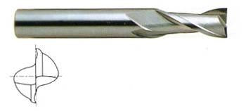 01588TN 7/16 x 7/16 x 1 x 2-3/4 2 FLUTE REGULAR LENGTH TIN COATED CARBIDE End Mill