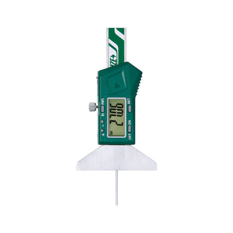 Insize 1140-50 MINI ELECTRONIC DEPTH GAGES WITH ROUND BAR, 0-2"/0-50mm