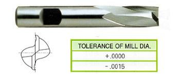 14359CC 3/4 x 3/4 x 1-5/16 x 3-9/16 2 FLUTE REGULAR LENGTH SE KEY WAY CUTTING TICN COATED 8% COBALT End Mill