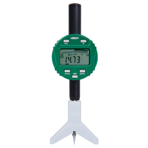 Insize 2182-25 ELECTRONIC KEYWAY DEPTH GAGE, 0-1"/0-25.4mm, .0005"/0.01mm