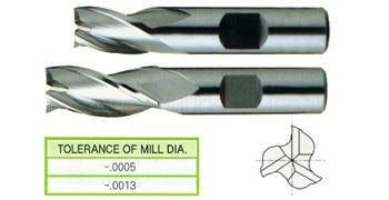 23281CF 1/4 x 1/4 x 5/8 x 1-3/4 3 FLUTE LONG LENGTH SPADE TIALN-FUTURA COATED 8% COBALT End Mill