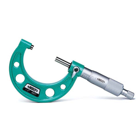 Insize 3203-2FA OUTSIDE MICROMETER, 1-2", ratchet friction thimble