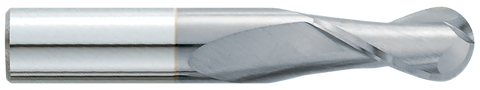 Garr 16204 320MC 21/64" BALL End Mill 2FL 7/8" F/L 3/8" SH *TiCN*