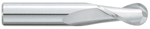 Garr 83370 322M 1" 1" 2-STR FL BALL End Mill SE SMG