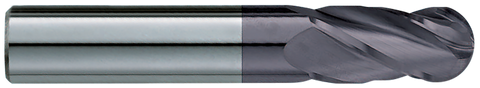 Garr 18077 330MA 1/8" BALL End Mill 4FL 1/2" F/L *TiALN*
