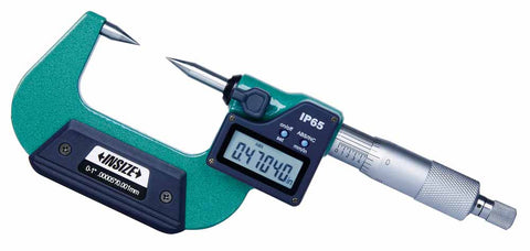 Insize 3530-25E ELECTRONIC POINT MICROMETER, 0-1"/0-25mm, type A