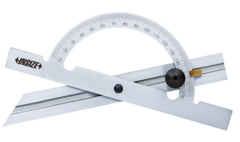 Insize 4797-150 PROTRACTOR, 5.9x11.8", 10-170°