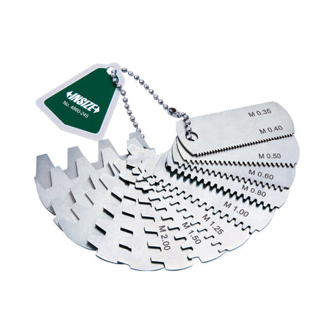 Insize 4860-15 GEAR TOOTH PITCH GAGE, Range 2-5, Pressure angle14.5°