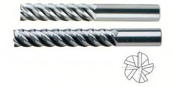 59579TC 5/16 x 5/16 x 2-1/8 x 4 5 FLUTE EXTRA LONG LENGTH 45 DEG HELIX TICN-COATED CARBIDE End Mill