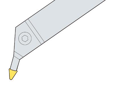 Korloy MGEXR25N-8A-22.5V Cutoff Tools