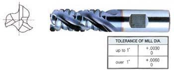 3 FLUTE REGULAR LENGTH ROUGHER FOR ALUMINUM T-15