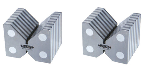 Insize 6899-1 MAGNETIC INDUCTION V-BLOCK SET, 2.0x2.4x1.9", pair