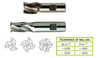 4 FLUTE STUB LENGTH CENTER CUT FINE PITCH ROUGHER 8% COBALT