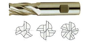 77915QE 1/2 x 1/2 x 1-1/4 x 3-1/4 4 FLUTE REGULAR LENGTH CENTER CUT FINE PITCH ROUGHER TIALN-EXTREME COATED YPM End Mill