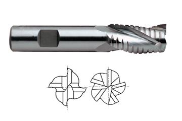 79540PF 1 X 1 5 FLUTE REGULAR LENGTH CENTER CUT ROUGHER & FINISHER TIALN-FUTURA COATED ASP-30 End Mill