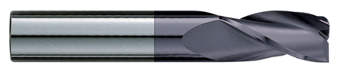 Garr 36239 823RA 12-2.5mm C/R End Mill 3FL 25mm F/L *TiAlN*