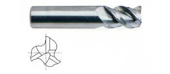 83904TC 3/8 x 3/8 x 1-1/2 x 3-1/2 3 FLUTE LONG LENGTH 50 DEG HELIX TICN-COATED CARBIDE End Mill