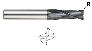 2 FLUTE LONG LENGTH CORNER RADIUS X-POWER CARBIDE