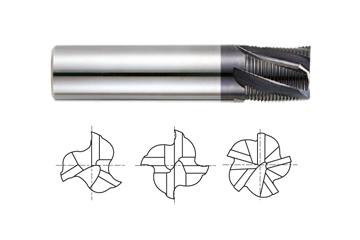 3 FLUTE STUB LENGTH FINE PITCH ROUGHER X-POWER CARBIDE