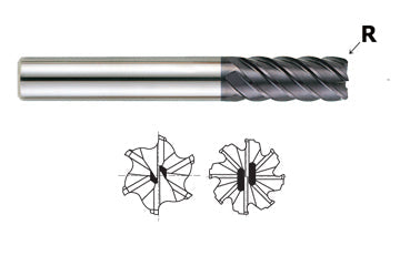 GM668048 3/4(R.03) x 3/4 x 1-1/2 x 4-1/8 X-POWER PRO 8FL H-45 CR LONG END MILL