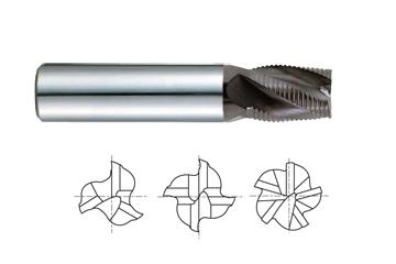 5 FLUTE STUB LENGTH FINE PITCH ROUGHER JET-POWER CARBIDE