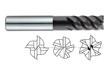 5 FLUTE LONG REACH 45 DEG HELIX ROUGHER JET-POWER CARBIDE