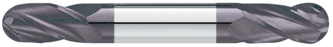 Garr 08537 995MA 2mm BALL End Mill 4FL 4mm F/L D/E 3mm SH *TiALN*