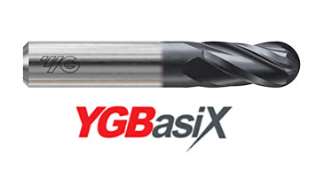 G9I06014N 7/32 x 3/8 x 9/16 x 3-1/2 YGBASIX CARBIDE 4FL 30deg. Helix Regular Double Ball E/M(AlCrN)