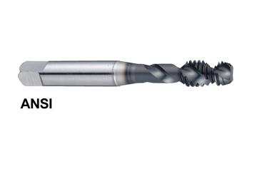 C3162 4-40, H2 3 FLUTED SPIRAL FLUTED BOTTOMING BRIGHT FINISH STANDARD TAP