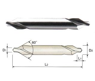 D1C90093 YG #3 HSS(M2) 60 DEGREE POINT LONG LENGTH CENTER DRILL