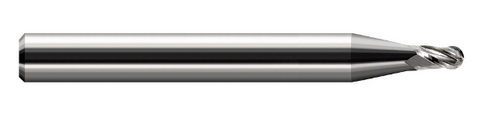 24593 Harvey Tool .093 BALL CARB STUB EM, 2 FL