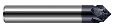 765008-C3 Harvey Tool 1/8D X45 DEG LONG SPIRAL CHMFR 4FL AlTiN
