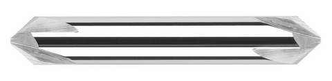 808245 Harvey Tool 1/8 D x 45 DEG CARB CHAMFER, DE 4FL