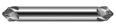 784916 Harvey Tool 1/4 D X 45 DEG SPIRAL CHAMFER, DE ,5 FL