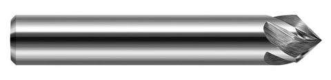 765145 Harvey Tool 3/4 D x 45 DEGx .100 TIP T3 CHAMFER, 4FL