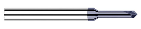 772545-C3 Harvey Tool .047 D x 45 DEG, 6x RCH CHAMFER, AlTiN