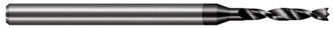 BSX2570-C4 Harvey Tool .2570 D W STYLE COMP. DRILL, 3x LOF, DMD