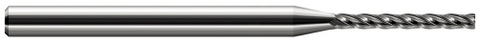 938100 Harvey Tool .100 D x .010 R 8x LONG FLUTE EM, 4 FL