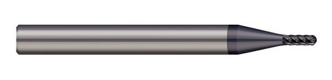 789493-C6 Harvey Tool .093 BALL HARD MILL 5x LOC 6FL, NANO
