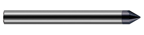 756608-C6 Harvey Tool 1/8D x 45 DEG x.015 R HARD ENGR 2FL NANO