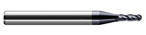 739622-C3 Harvey Tool 1.00 MM CARBIDE BALL EM, 2 FL, AlTiN