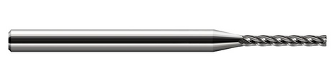 830830 Harvey Tool .187 D x .030R 8x LONG FLUTE EM, 4 FL