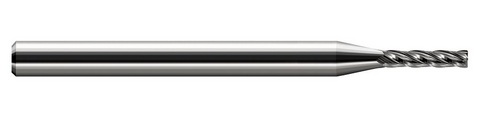 793615 Harvey Tool .140 D x .015 R 5x LONG FLUTE EM, 4 FL